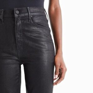 MOTHER Black High-Waisted Jeans